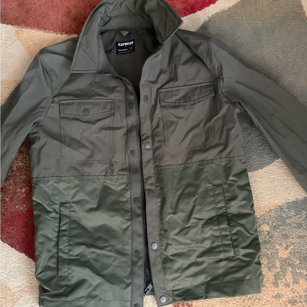 Express Men's Two-Tone Military Jacket